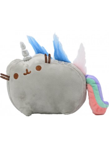 М'яка іграшка кот-єдиноріг веселка VOLRO Pusheen cat Сірий (vol-651)
