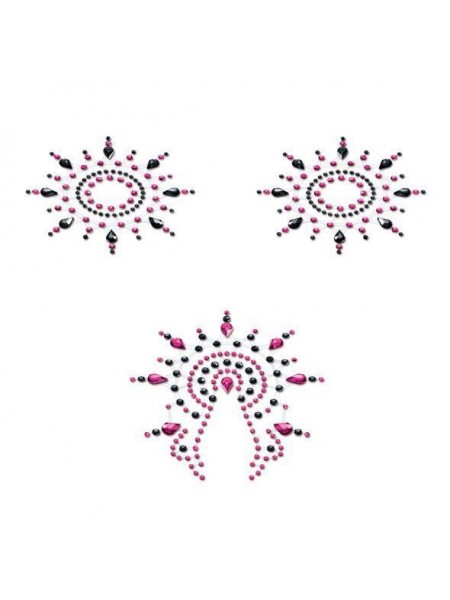 Пэстис Mystim Petits Joujoux Gloria set of 3 - Black/Pink (SO3131)