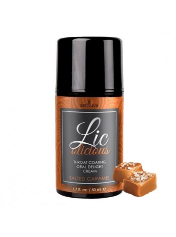 Гель для мінету зі смаком солоної карамелі Sensuva — Lic-o-licious Salted Caramel 50 мл (SO3201)