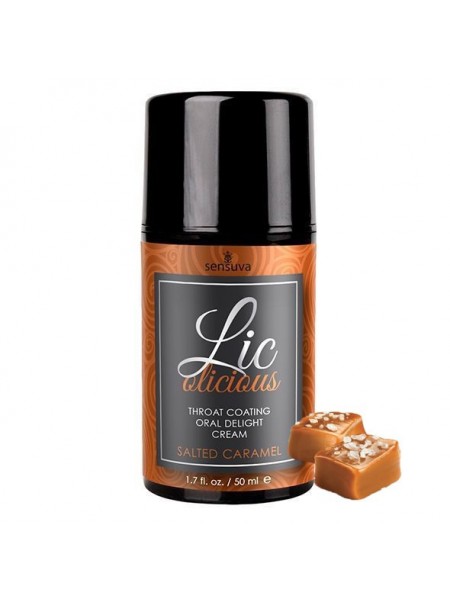 Гель для мінету зі смаком солоної карамелі Sensuva — Lic-o-licious Salted Caramel 50 мл (SO3201)