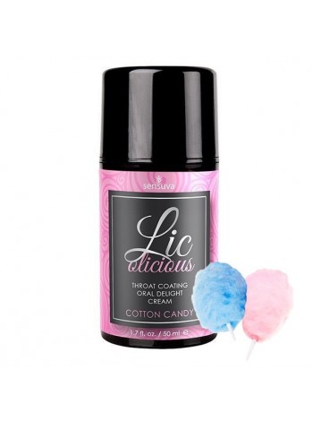 Гель для мінету зі смаком солодкої вати Sensuva — Lic-o-licious Cotton Candy 50 мл (SO3198)