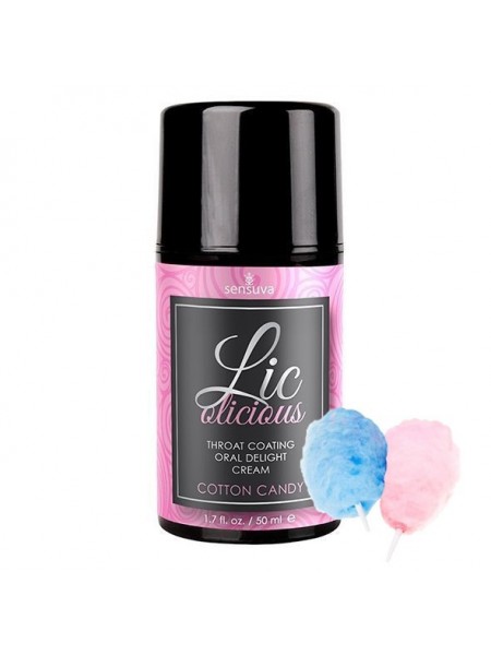 Гель для мінету зі смаком солодкої вати Sensuva — Lic-o-licious Cotton Candy 50 мл (SO3198)