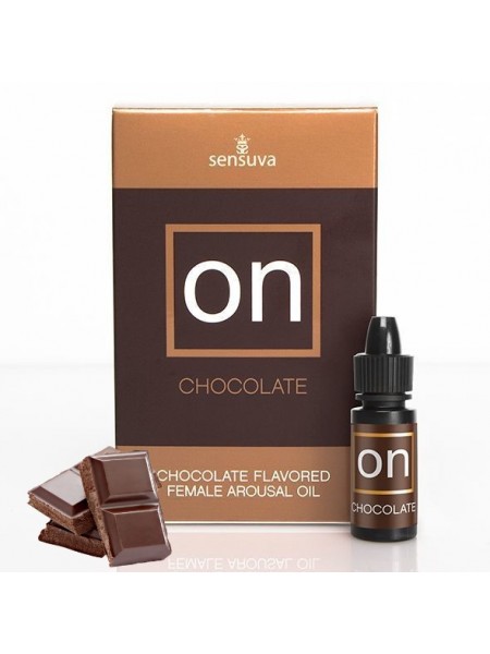 Збуджувальна олія зі смаком шоколаду Sensuva — ON Arousal Oil for Her Chocolate 5 мл (SO3166)
