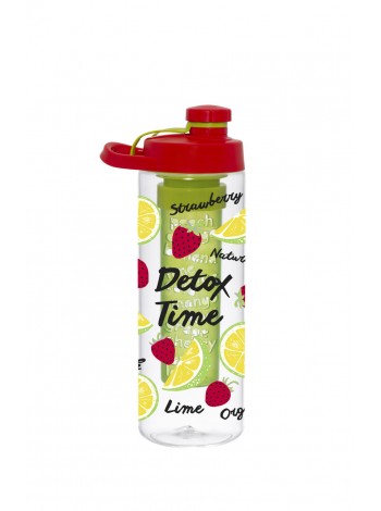Пляшка для води Herevin Strawberry-Detox Twist 650 мл Червоний (6515765)