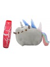 Комплект М'яка іграшка кіт-єдиноріг веселка Pusheen cat і Антистрес іграшка Mokuru (vol-720)