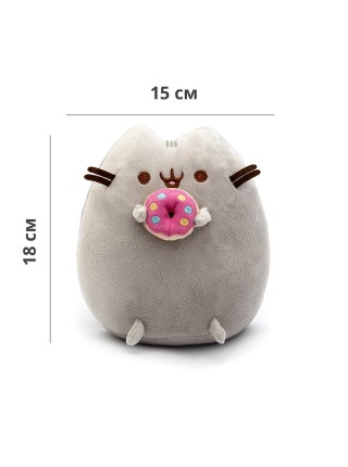 Комплект М'яка іграшка кіт з пончиком Pusheen cat і Антистрес іграшка Mokuru (vol-727)