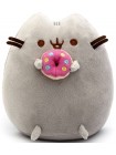 Комплект М'яка іграшка кіт з пончиком Pusheen cat і Антистрес іграшка Mokuru (vol-727)