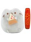 Комплект М'яка іграшка кіт зі шматочком піци Pusheen cat і Антистрес іграшка Mokuru (vol-730)