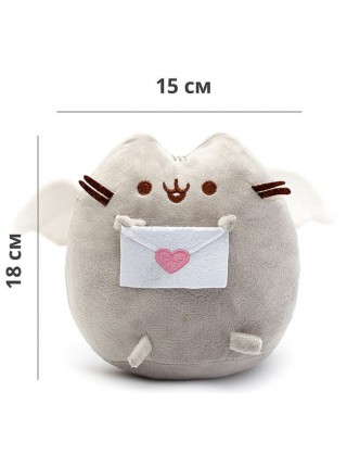 Комплект М'яка іграшка кіт з листом Pusheen cat і Антистрес іграшка Mokuru (vol-725)