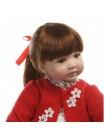 Силіконова колекційна лялька Reborn Doll 60 см Дівчинка Катюша (195)