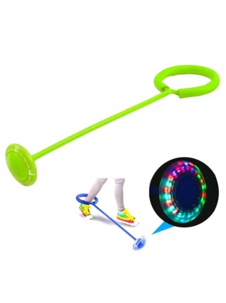 Скакалка світна на одну ногу з LED-підсвіткою Зелена (2290038G)