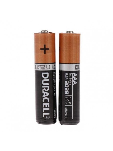 Лужні батарейки Duracell AAA (LR03) MN2400 Basic 2 шт