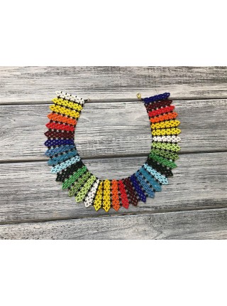 Намисто з чеського бісеру HatynkaUA Rainbow Necklace ручної роботи (SUN999_01)