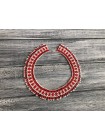 Намисто з чеського бісеру HatynkaUA Necklace кольє ручної роботи до вишиванки Червоно-Білий (SUN999_03)