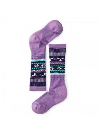 Носки Smart Woоl Girls' Wintersport Fairisle Moose Lilac S Smart Wool (1033-SW 15012.703-S)
