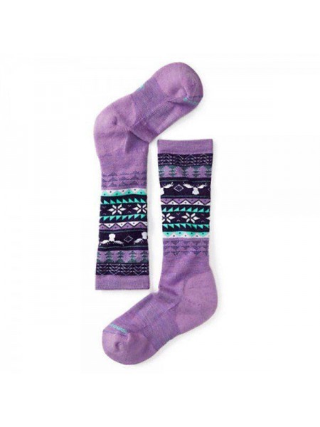 Носки Smart Woоl Girls' Wintersport Fairisle Moose Lilac S Smart Wool (1033-SW 15012.703-S)