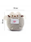 Набір М'яка іграшка Pusheen cat з листом Gray і Дитячий силіконовий браслет від комарів (vol-1089)