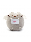 Набір М'яка іграшка Pusheen cat з листом Gray і Дитячий силіконовий браслет від комарів (vol-1089)