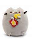 Набір М'яка іграшка Pusheen cat з чипсами Gray і Дитячий силіконовий браслет від комарів (vol-1090)