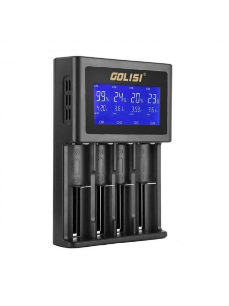 Зарядний пристрій Golisi S4 Smart Battery Charger Black (az015-hbr)