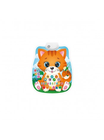 Плакат навчальний Limo Toy Кошеня (укр) Жовтогарячий