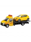Ігровий набір Bburago Автоперевізник з машинкою Alfa Romeo Mito Yellow OL32844