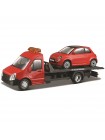 Ігровий набір Bburago Автоперевізник з машинкою Fiat Red OL32845