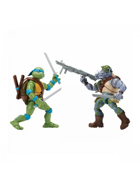 Ігрові фігурки в наборі TMNT Леонардо проти Рокстеді 15 см KD98693