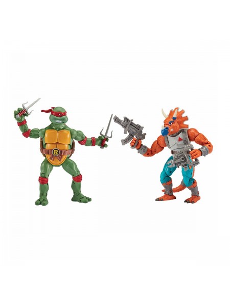 Ігрові фігурки в наборі TMNT Рафаель проти Трицератона 15 см KD98695