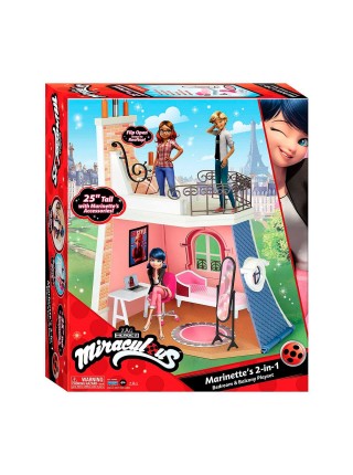 Набір ігрової Спальня та балкон Марінетт з аксесуарами Miraculous KD100009
