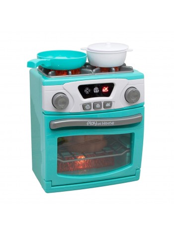 Дитяча кухонна плита Qun Feng Toys Play at Home 20х18х11 см Бірюзовий (103119)