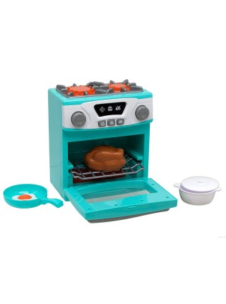 Дитяча кухонна плита Qun Feng Toys Play at Home 20х18х11 см Бірюзовий (103119)