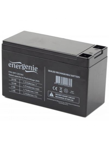 Акумуляторна батарея EnerGenie 12 V 7 AH (BAT-12V7AH) AGM