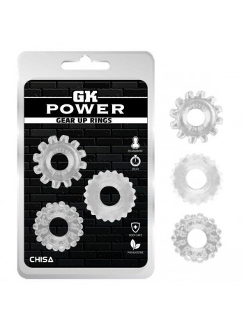 Набір прозорих ерекційних кілець Chisa Gear Up