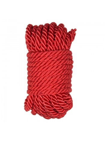 Мотузка для зв'язування Bdsm4u червона шовкова Special Silk Rope 10 метрів