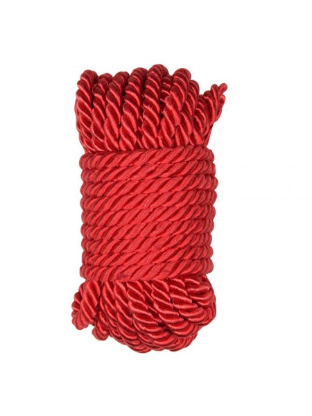 Мотузка для зв'язування Bdsm4u червона шовкова Special Silk Rope 10 метрів