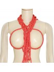 Мотузка для зв'язування Bdsm4u червона шовкова Special Silk Rope 10 метрів