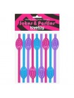 Коктейльні трубочки у формі статевих губ Lovetoy Original Pussy Straws 9 шт.