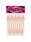 Коктейльні трубочки у формі статевих губ Lovetoy Original Pussy Straws 9 шт.