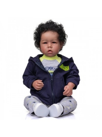 Силіконова колекційна лялька реборн Reborn Doll Хлопчик con Висота 50 см (435)