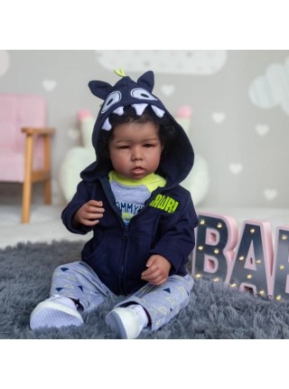 Силіконова колекційна лялька реборн Reborn Doll Хлопчик con Висота 50 см (435)