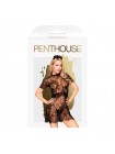 Комплект плаття з басками, прикрасою та стрингами Penthouse - Poison Cookie Black L/XL (SO5288)