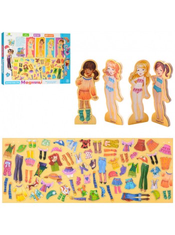 Дерев'яна гра Tree Toys MD 1076 Гардероб магнітний