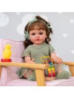 Силіконова колекційна лялька Реборн Reborn Doll Дівчинка Софія Висота 55 см (472)