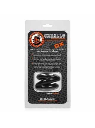 Бондаж для пінису чорний Bdsm4u Oxballs z-balls by Atomic Jock