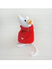 М'яка іграшка Kidsqo Мишеня Скиппі 15cм білий з червоним (KD176)