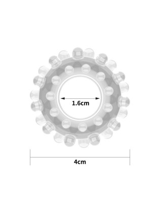 Силіконове кільце ерекційне прозоре Lovetoy Power Plus Cockring