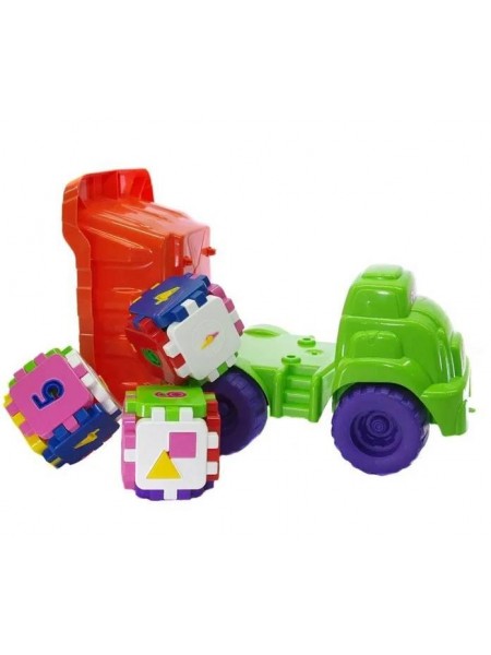 Дитячий ігровий пісочний набір DOLONI TOYS 013585 Салатовий з оранжевим