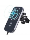 Бездротовий зарядний пристрій CHOETECH Car Magnetic Mount Inductive Qi Charger 15 W (T200-F)