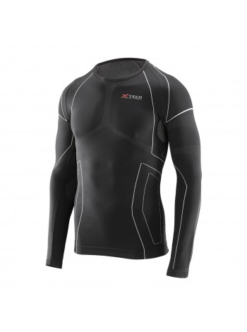 Термокофта (лонгслів) X-Tech Maglia Race 3 Munica Lunga giroc Nero S/M Чорна